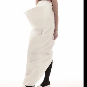 NWT Rick Owens THAYAHT Strapless Dress size 38 IT